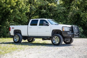 GMC Sierra 2500 HD Suspension Lift Kit - Rough Country - Torsion Drop V2 - Hammer Black - '11-'19